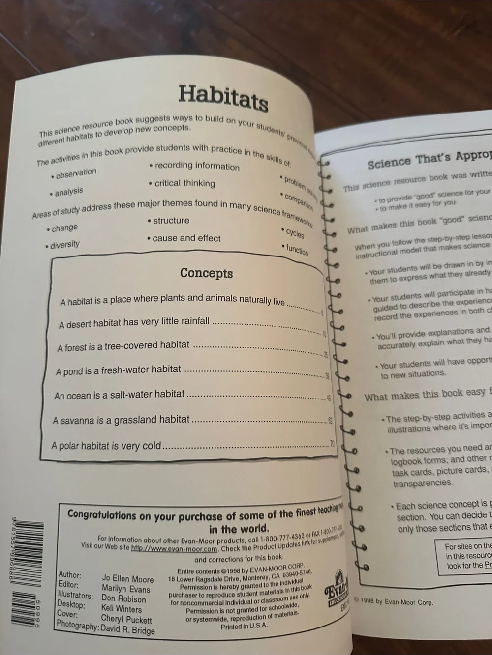 Evan-Moor Habitats Grades 1-3 ScienceWorks Homeschool Science EMC 859
